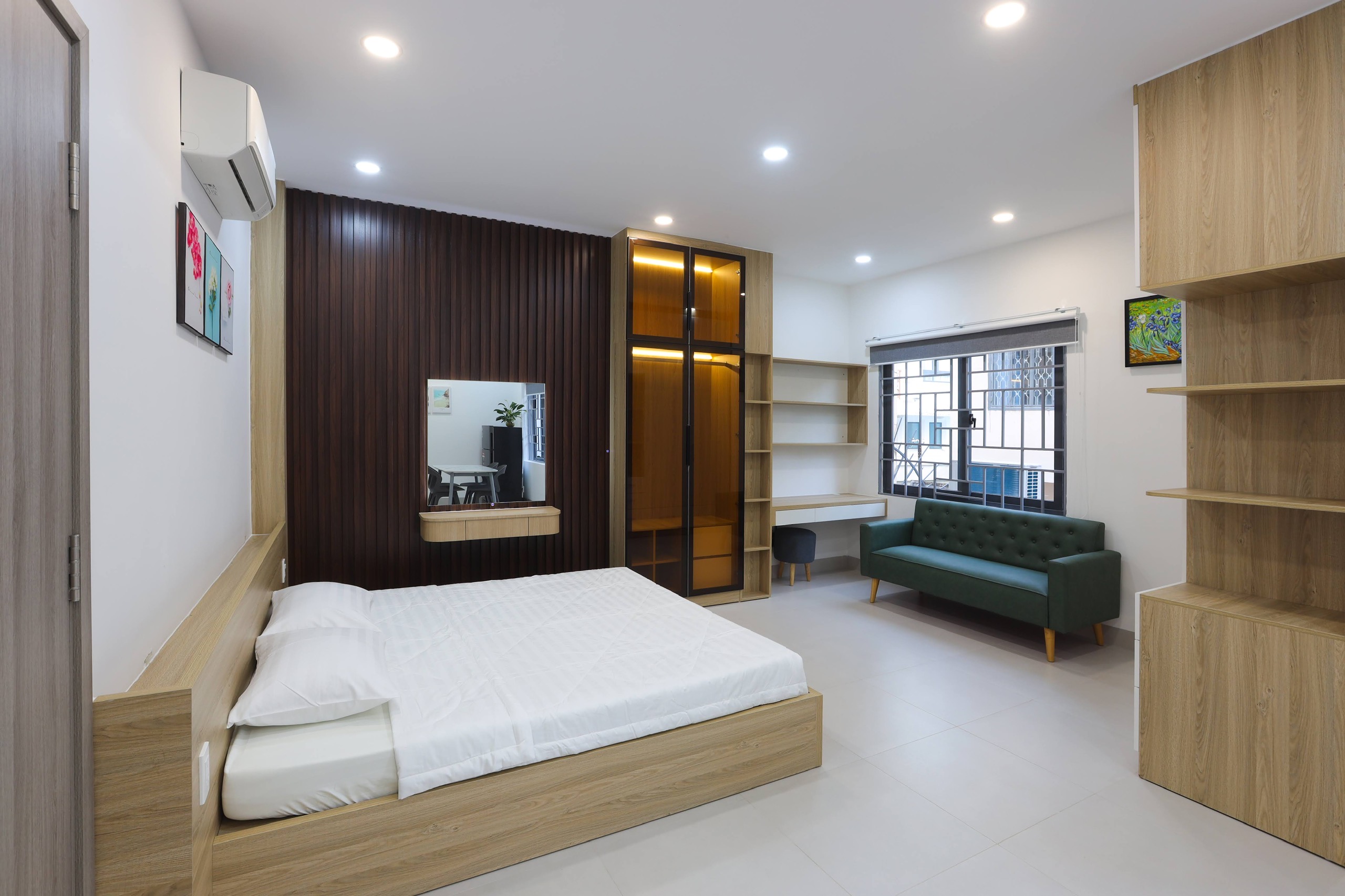 CĂN HỘ BAN CÔNG KHU BẾP XA GIƯỜNG FULL NỘI THẤT CAO CẤP Ở HOÀNG DIỆU PHÚ NHUẬN