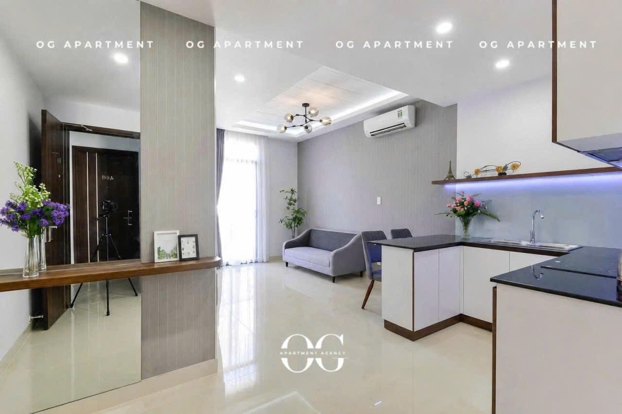 CĂN HỘ 1 PHÒNG NGỦ 60m2 BAN CÔNG PHÒNG KHÁCH RỘNG FULL NỘI THẤT HIỆN ĐẠI