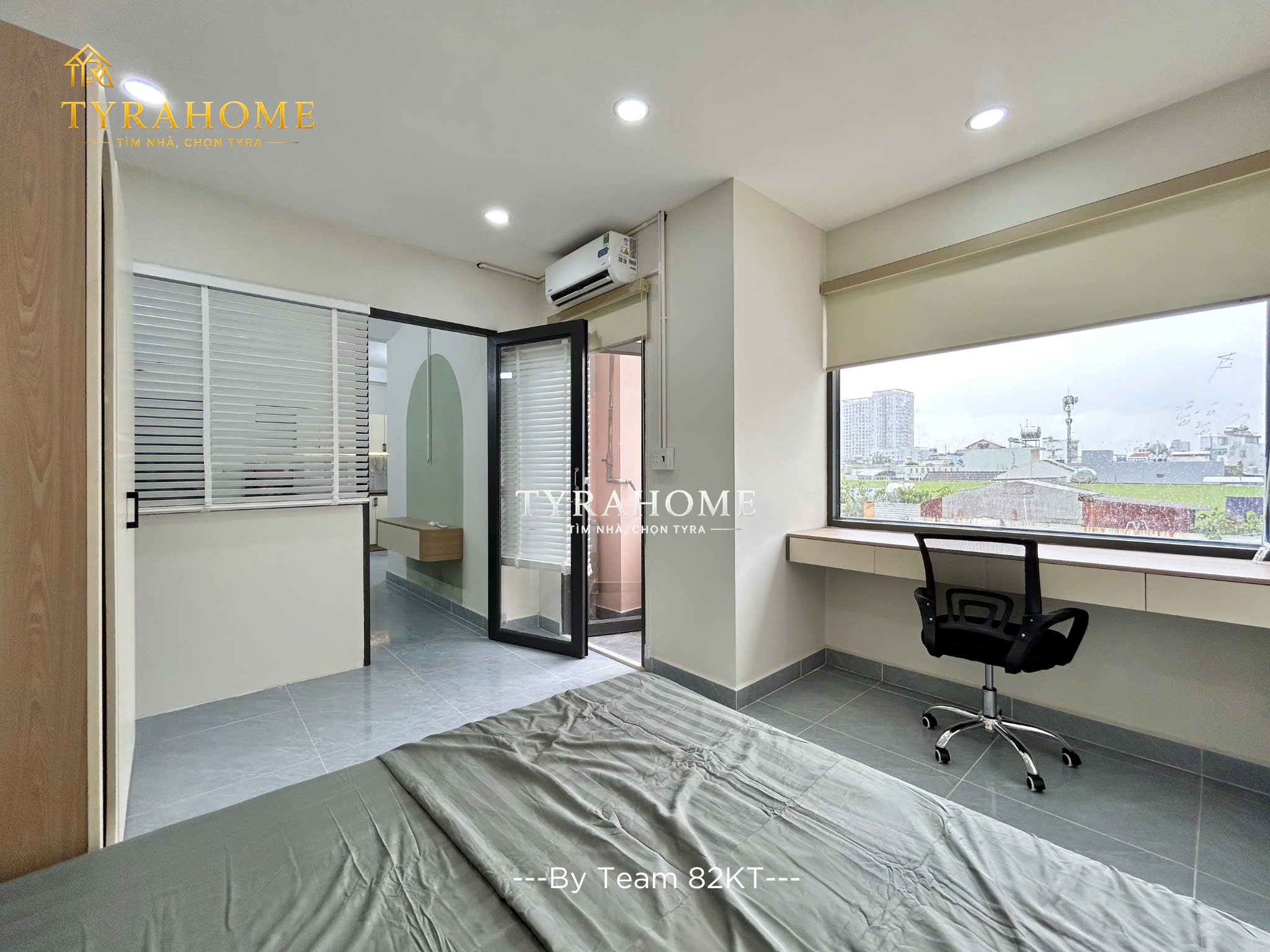 PENTHOUSE 1 PHÒNG NGỦ BAN CÔNG NHIỀU CỬA SỔ PHÒNG 60m2 ở LÊ VĂN SỸ
