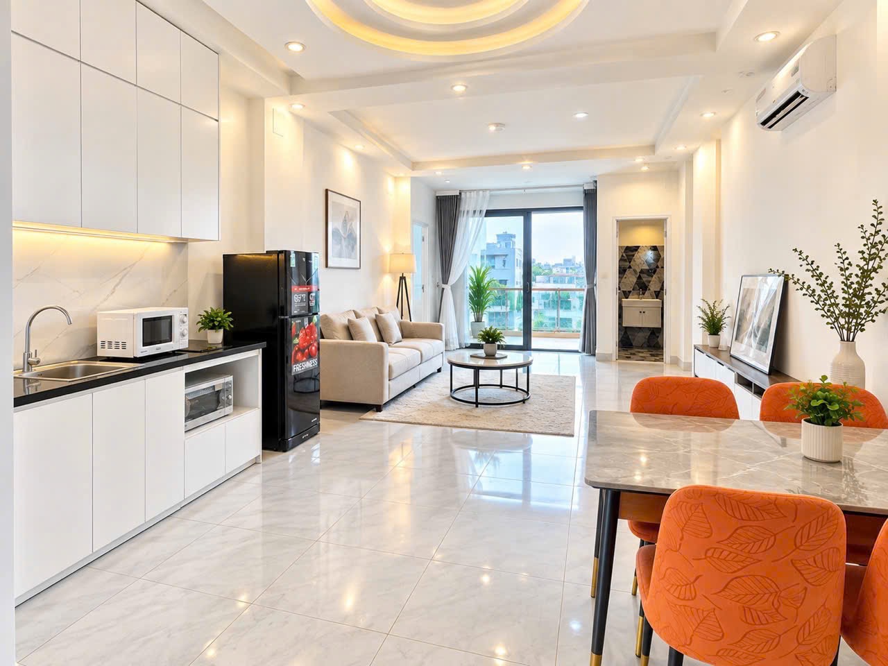 CĂN HỘ PENTHOUSE BAN CÔNG RỘNG 55m2 FULL NỘI THẤT CAO CẤP Ở PHAN XÍCH LONG